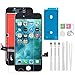 JZMATECH Touch Screen LCD sostitutivo per iPhone 8 (A1863, A1905, A1906) SE (2020) - A2275, A2298, A2296 Nero con Strumenti di Riparazione + Strisce adesive + Pellicola Protettiva per Schermo