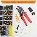 SN·XY 808PCS 50Sets Waterproof Automotive Electrical Connectors Plug Kit Wire Connectors 1 to 6 Pin with Ratcheting Crimper Pliers Fit 16-22 AWG Wire Car Truck Motorcycle Boat Marine