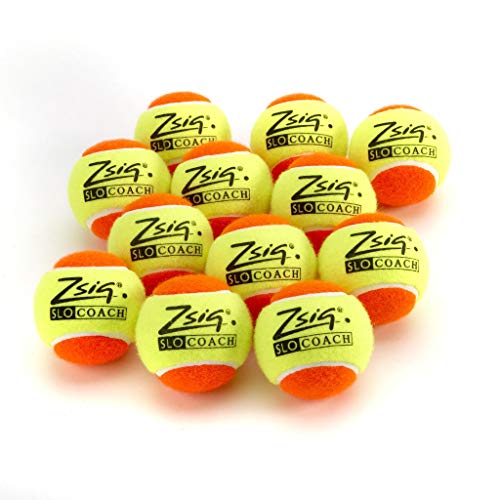 ZSIG Youth Mini Tennis Balls - Orange Stage Coaching, Dozen BA-SCO-12