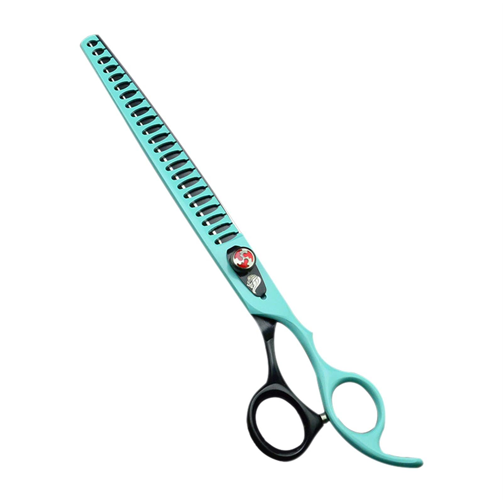 8" Pet Dog Grooming Scissors Thinning Scissors Dog Grooming Shears Pet Scissors Animals Cat Shears Chunkers Dog Hair scissors (Color : Light Green)