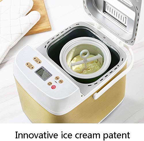 RZiioo Automatische Brotbackmaschine 2 Pfund 19 Menüs Glutenfreie Vollkornbrotmacher Edelstahl Brotbackmaschine Home… – Bild 3