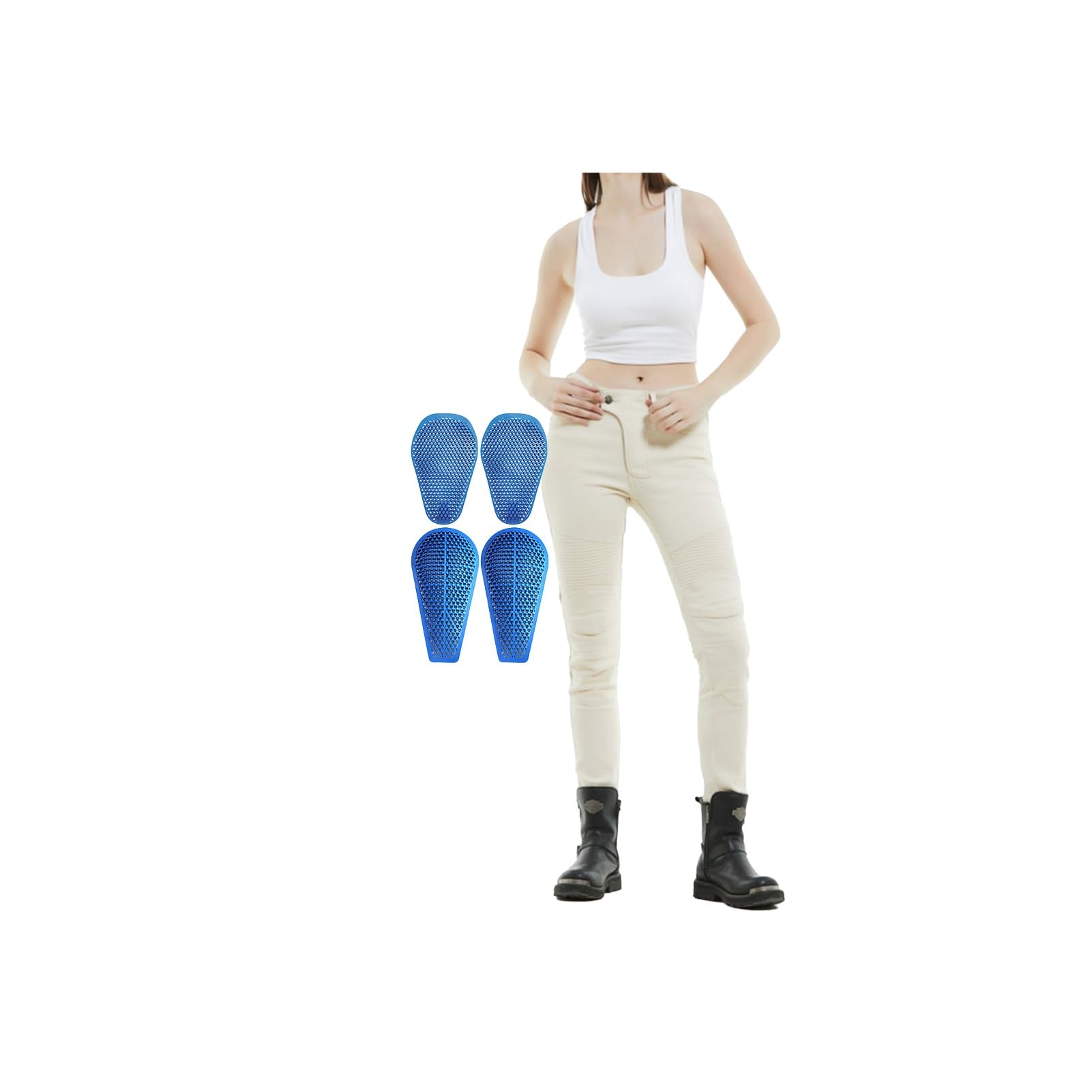 Pantaloni Da Moto Corazzati Impermeabili Jeans Da Equitazione Per