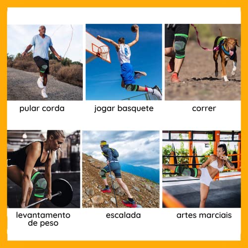 Joelheira Compressão Tensor Ortopedica P Exercicios Ajustavel Treino Fitness cross Alivia Dores Prev