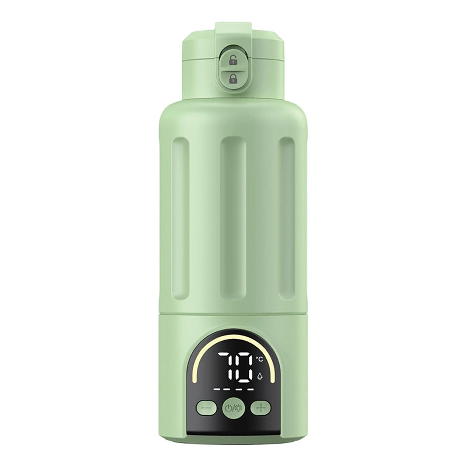 Chauffe-biberon rechargeable de 30 W pour nouveau-né et enfants - Tasse chauffante de 500 ml - Chauffe-biberon sans fil pour voyage en plein air - Chauffage de voyage - Tasse à lait