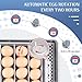 Sailnovo 20 Eggs Incubator for Hatching Eggs with Temperature Control and Humidity Monitoring - Automatic Egg Turning, Egg Candler, Adjustable Egg Compartment - Suitable for Various Egg Sizes-White
