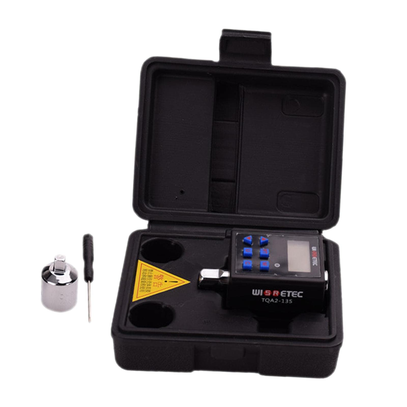 SKKWJEGE 0.3-340 N.M Digital Adjustable Torque Wrench for Railway Testing Machinery TQA2-135, 46 x 46 x 76 mm