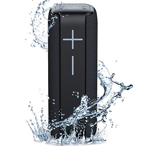 Portable Bluetooth Speakers,TWS Dual Pairing Waterproof Speakers with 360 Enhanced Bass, Wireless Outdoor