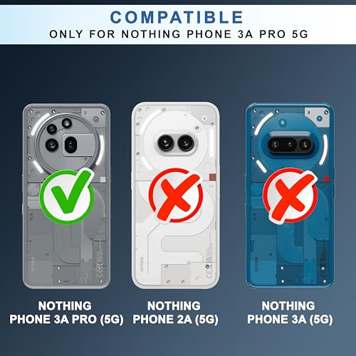 Image of CEDO Backcover for Nothing Phone 3a Pro (5G) | Camera Protection Bump Shockproof Edge | Ultra Hybrid Transparent Acrylic Clear TPU+PC Hard Backcase Cover (Black)