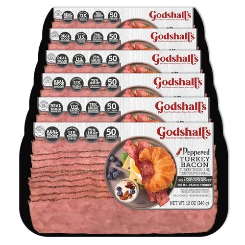 Godshall's 12oz Peppered Turkey Bacon 6pk