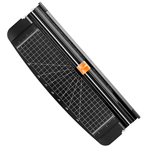 Firbon cortadora de papel titanio 12 inch A4 cortador con automático Seguridad Safeguard (Negro)