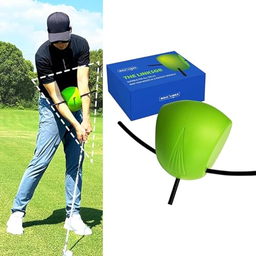 Le connecteur aide à l'entraînement au golf, aide à la correction de la posture, la structure des bras, ensemble sûr et l'alignement, balle d'entraînement de golf entre les bras pour golfeurs