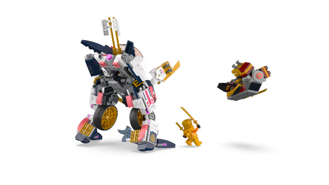 Watch LEGO NinjagoSora Transforming Mech Bike Racer 71792 360 Spin