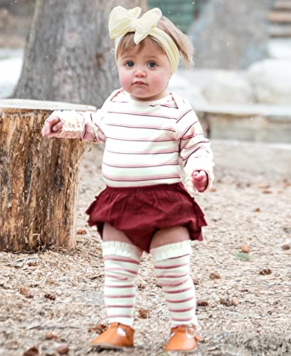 RuffleButts® Girls 3-Pack Knee High Socks with Ruffles4