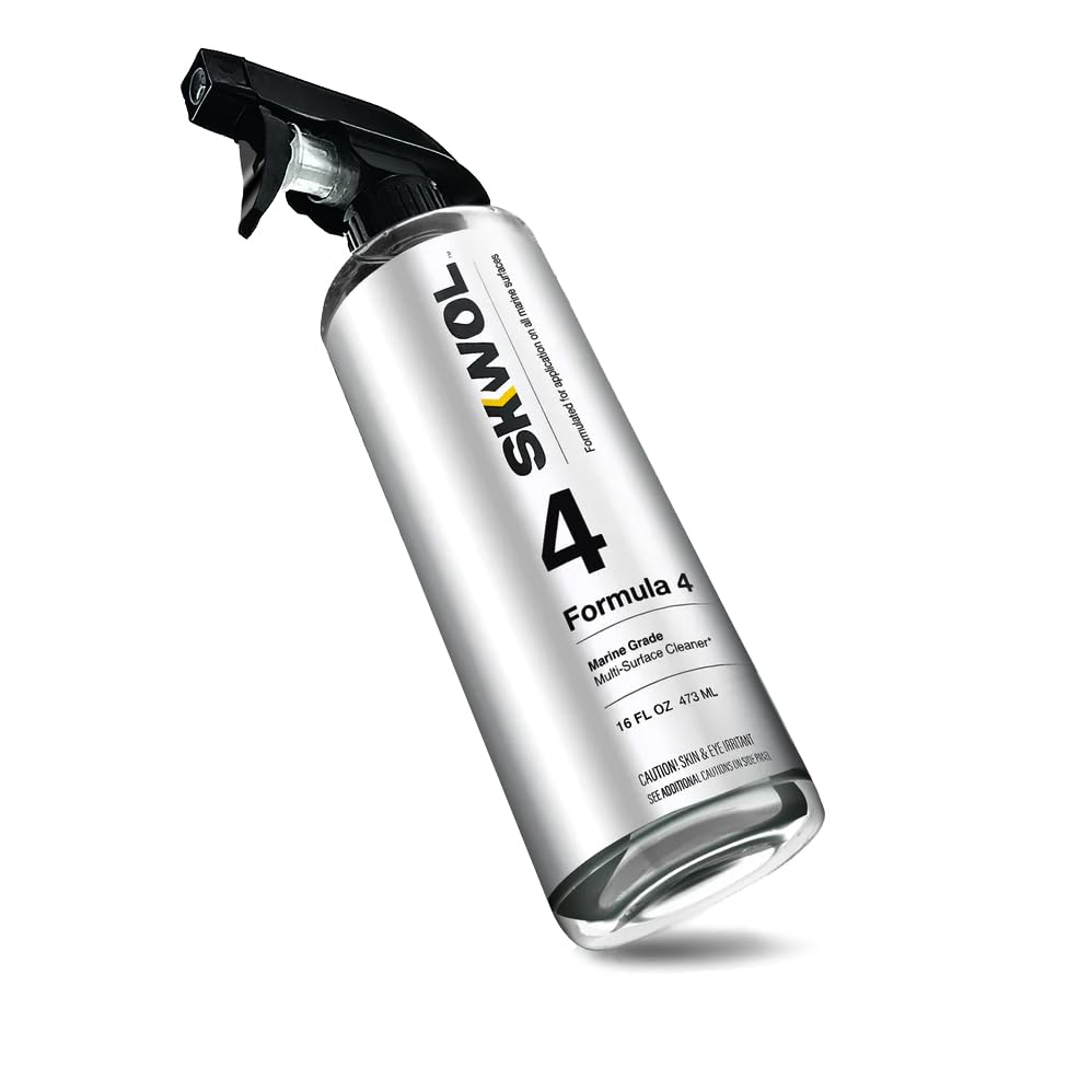 Formula 4 - Boat cleaner and stain remover - Multi-Surface All-Purpose Cleaner Interior Boat Cleaner Exterior Boat Cleaner - Boat Cleaning Supplies & Detailing, Boat Accessories Marine