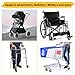 LDXDRU 4Pcs 6 Inch Walker Replacement Wheels, Rollator Wheels with 4 Axles, Rubber Rollator Wheel for Walker Durable Wheelchair Replacement Wheel Accessories, Gray