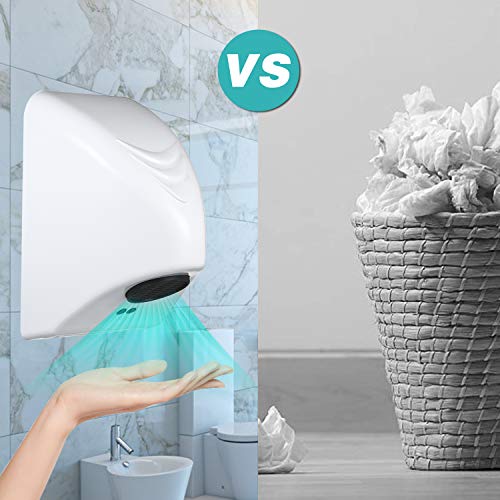 Image of Bath Guru Automatic ABS Plastic Small Hand Dryer (800 W, White)