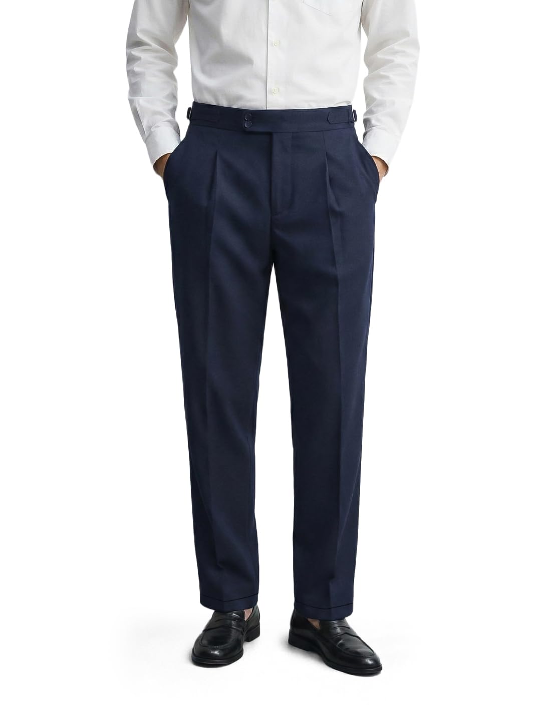 Men Mid-Rise Stretchable Relaxed Fit Gurkha Pants-image-12
