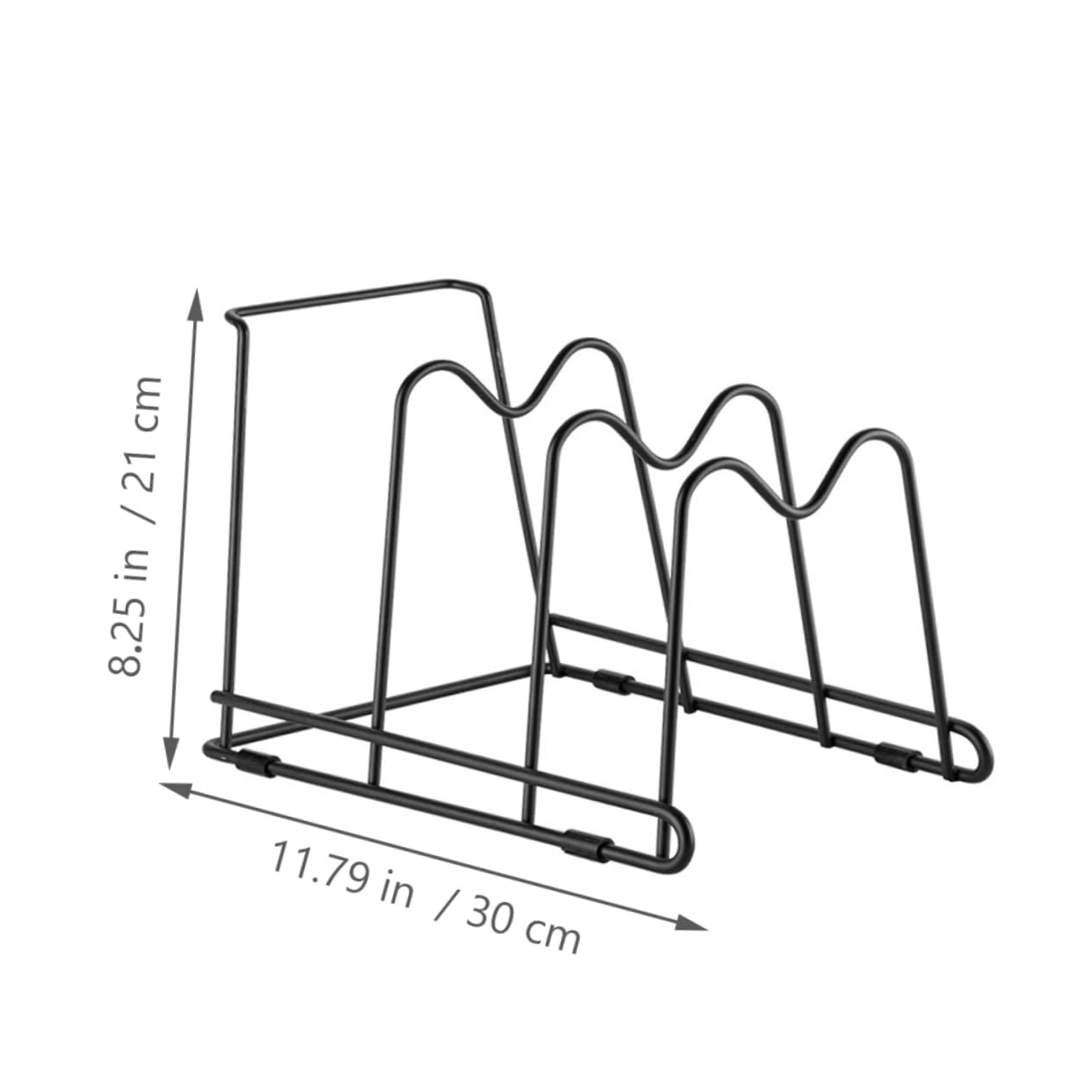 STOBAZA Kitchen Pot Lid Holder and Chopping Board Stand Multipurpose Organizer for Kitchen Storage Rack Keeps Pan Lids and Cutting Boards Dry and Tidy