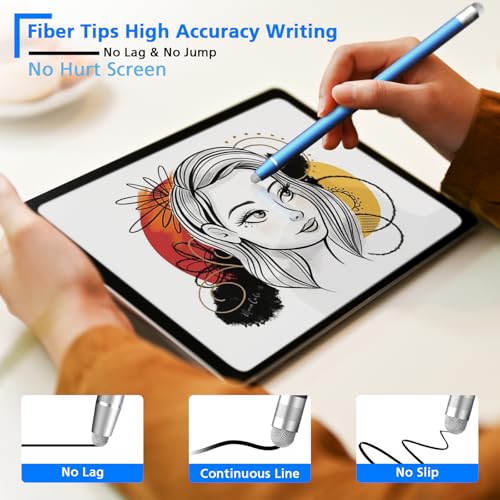 Styluslink Stylus Pens For Touch Screens, Styluslink 2 In 1 Fiber Stylus Pencil, High Sensitivity Universal Stylus Pen For Ipad Iphone Apple Android Phone Samsung Tablets Laptop Chromebook Touch Screen thumb #2