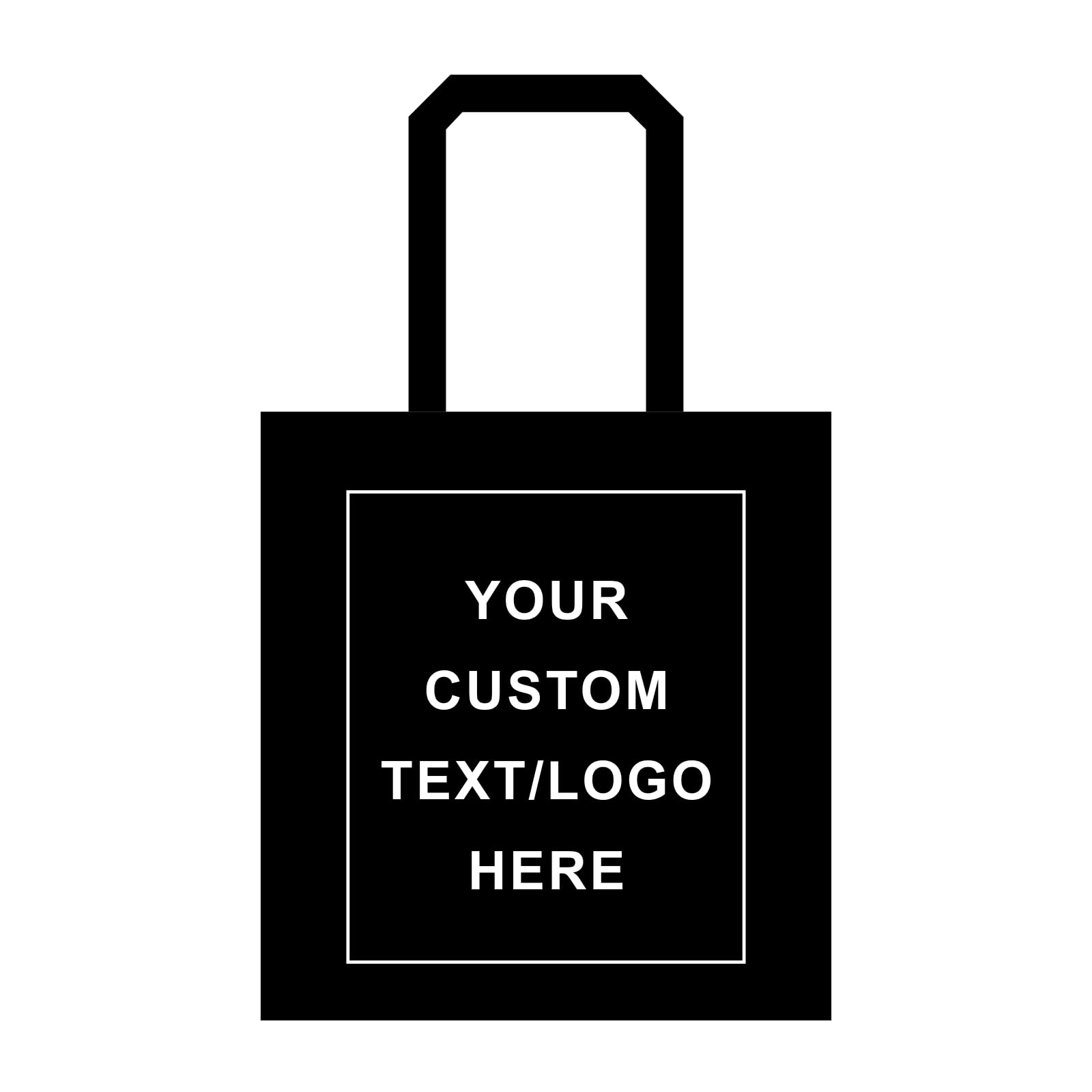 TOPDesign 240-Pack Custom Cotton Tote Bags with Logo, Bulk Personalized Cloth Bags, Suitable for DIY, Advertising, Promotion, Gift, Activity (Black)