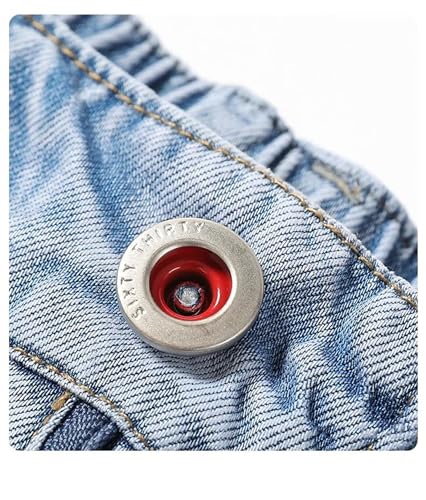 Men's Summer Jeans Thin Soft Denim Pants Loose Straight Elastic Waist Casual Trousers Classic Fashion3