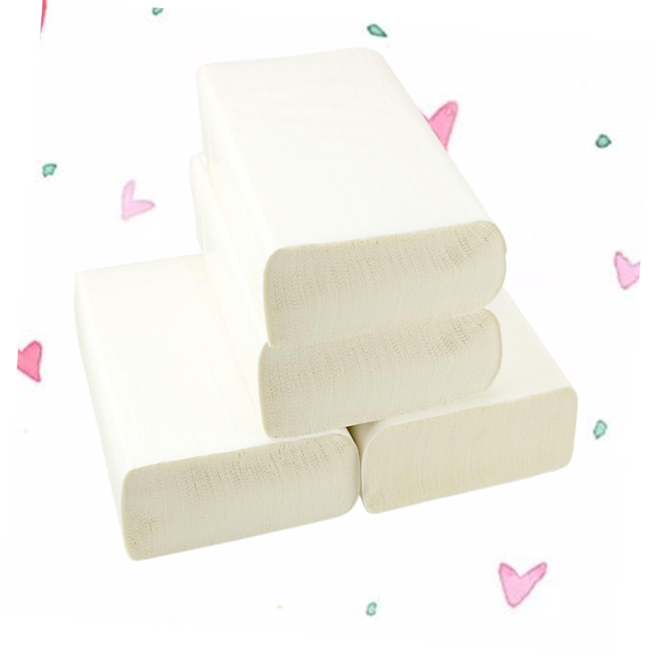 PLAFOPE Carta Assorbente da Cucina Spesso 4 Pezzi in Polpa di Legno Asciugamani di Carta Assorbenti senza Irritazione per Mani Casa Hotel