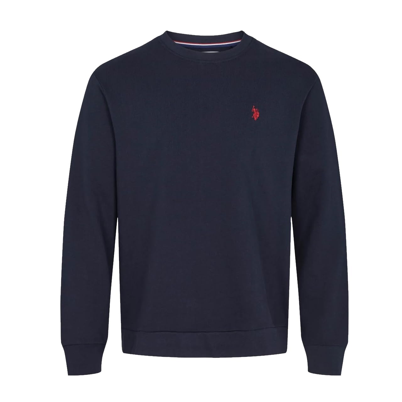 U.S. Polo ASSN. Adler - Sudadera de algodón puro clásico azul oscuro para hombre