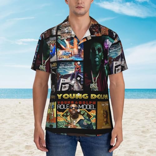 Hawaiian Tshirt for Young 2016 Dolph T-Shirt Man's Retro Short Sleeve Lapel Collar T-Shirt4