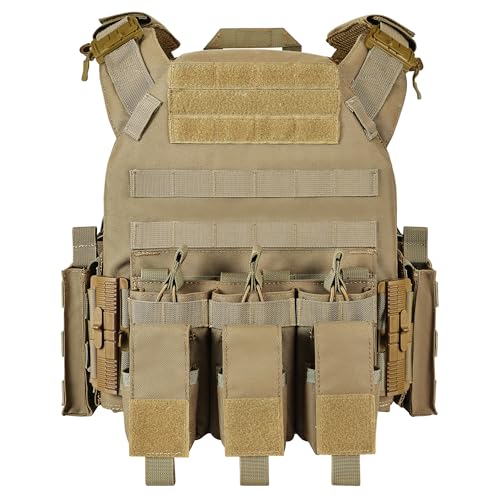 Image of GFIRE Tactical Vest, Quick Release Lightweight Breathable Vest for Training