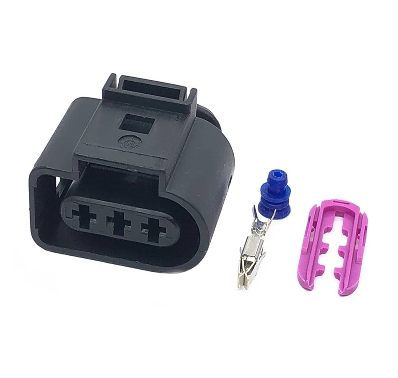 1 Set 3 Pin Automotive Sensor Pigtail Connector 3.5 MM Female Plug 1J0973723(1 set)-image-0