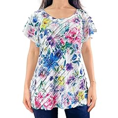 White Layered Stretch Mesh/Bright Multi Color Floral