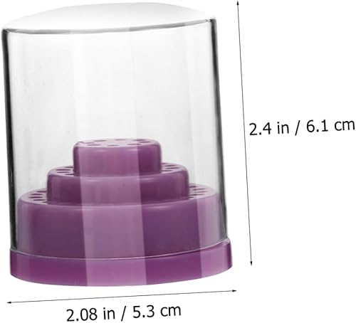Miniatura 9 de Caja de almacenamiento de cabezal de molienda, caja organizadora transparente, brocas de uñas, accesorios de uñas, organizador de taladro de uñas,