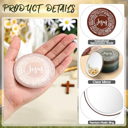 GlikCeil 36 espejos compactos redondos para maquillaje miniatura 3