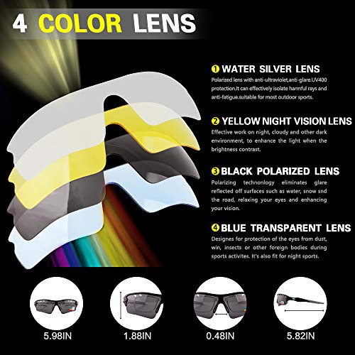 OULIQI-Gafas-Sol-Polarizadas-Hombre-Mujer-Gafas-de-Sol-Deportivas-UV-400-Proteccion-Gafas-con-5-Rodajas-De-Lentes-Intercambiables-para-Ciclismo-Correr-Golf-Beisbol-Surf-Conduccion-Esquiando
