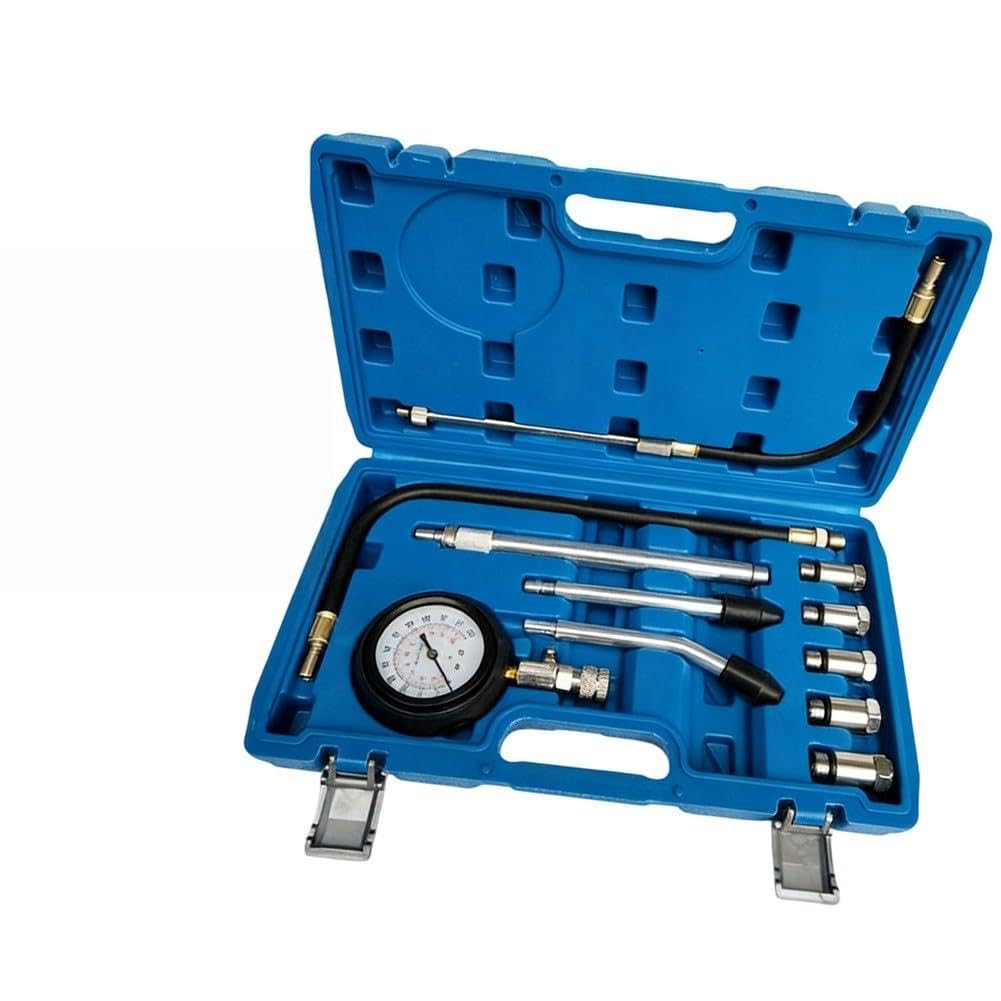 FACAIIO Quick for Connect - Tester di compressione per cilindro motore, 300 psi, kit con adattatore completo, 18 mm, 14 mm, 12 mm, 10 mm, 16 mm, per riparazione auto