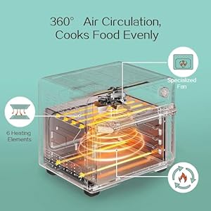 8 in 1 Air Fryer Toaster Oven, 19QT/18L 360°Convection Cooking Oven Combo w/ 1-60 Min Timer, Countertop Oven w/ 250-475°F, Temp Control, Bake/Broil/Toast/Dehydrate/Reheat (Green) 8 in 1 Air Fryer Toaster Oven 19QT18L 360Convection Cooking Oven Combo w 1 60 Min Timer Countertop Oven w 250 475F Temp Control BakeBroilToastDehydrateReheat Green