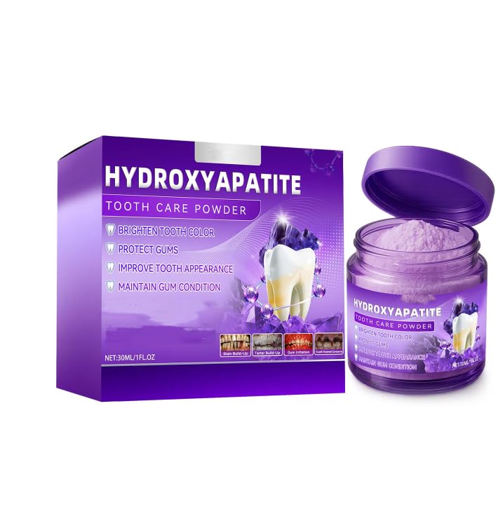 Dormorna Hydroxylapatit Zähne Reparaturpulver, Natürlich Hydroxyapatit Zahnpulver, Zahnreparatur Mineralpuder, Zahnstärkung & Zahnfleischpflege, Frischer Atem (1)