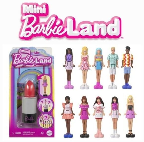 Barbie Mini BarbieLand Fashionistas Pack de 6 muñecas miniatura 5