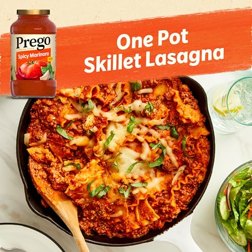 Image of Prego Spicy Marinara Pasta Sauce, 24 oz Jar (Pack of 12)