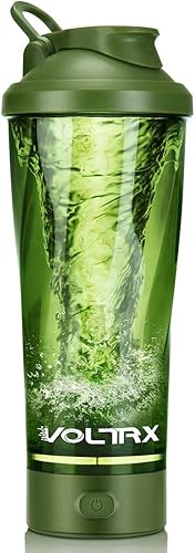 VOLTRX Botella mezcladora eléctrica de proteínas de alta calidad, hecha con Tritan, sin BPA, vaso mezclador portátil Vortex de 24 onzasvasos