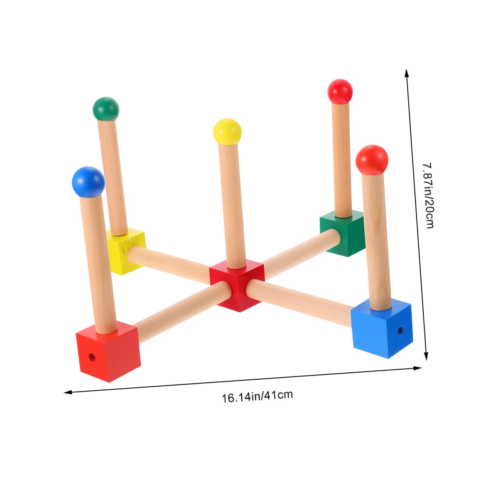 Gioco Lancio Anelli in Legno per Esterno per Bambini