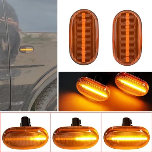 Intermitentes laterales para Chevy con lente naranja resistente para espejo retrovisor 7