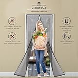 Jerrybox - Mosquitera a medida para puerta, mosquitera magnética, perfecta para aberturas, cortina para pasillos, puertas y patios