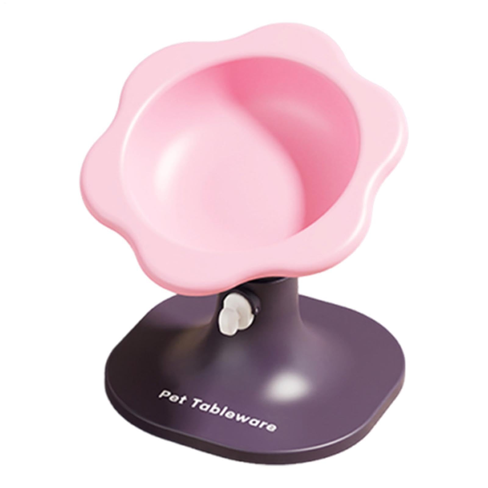 Distributeur d'eau rehaussé avec support et gamelle de nourriture chat haut de gamme