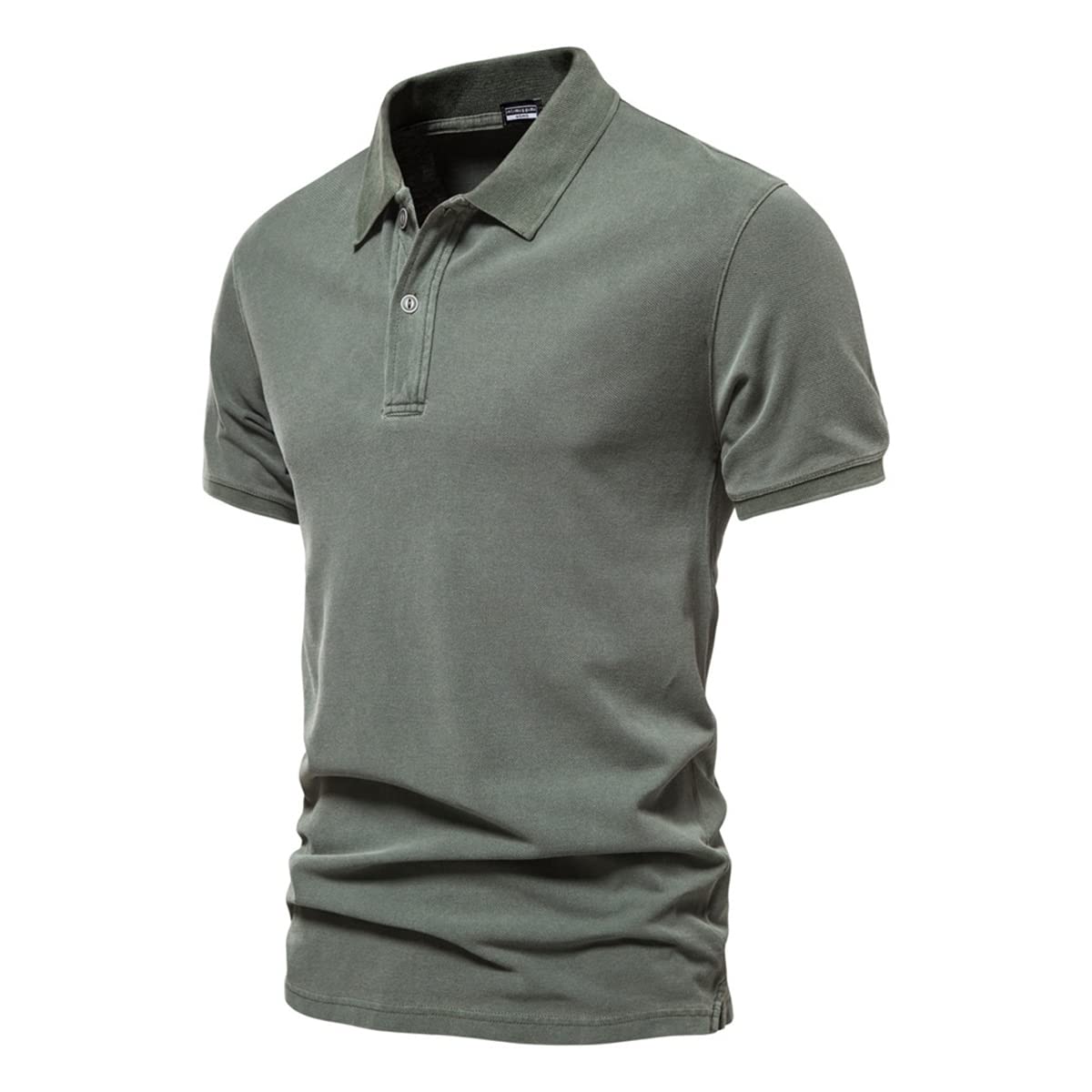 Polos Manga Corta Hombre Slim Fit Camiseta Camisas Deporte Golf Poloshirt T-Shirt Oficina Polo para Hombre Algodón Nueva Ropa de Calle de Verano Moda Casual Hombres Tops