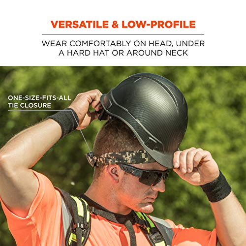 Image of Ergodyne Chill Its 6700 Cooling Bandana, Evaporative Polymer Crystals For Cooling Relief, Tie For Adjustable Fit, 6-Pack, Flames
