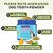 [3-in-1] Dog Dental Powder for Plaque and Tartar Support - 750M CFU Probiotics & Brown Algae Dog Breath Freshener - Vet-Grade Teeth Cleaning, Gut & Coat Health - 5.3 oz (150g) for Medium Breeds