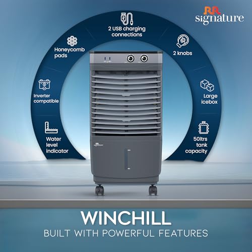 Image of RR Signature WINCHILL CH Personal Air Cooler 50 LTR 【Dark Grey】