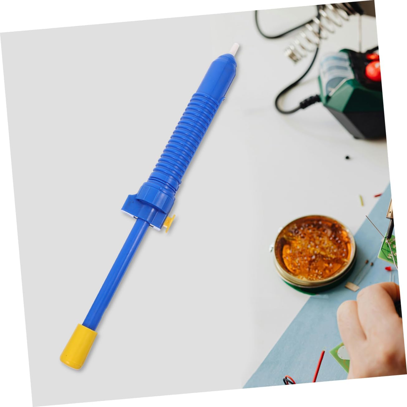 2pcs Manual Solder Handheld Vacuum Pump for Efficient Solder Removal and Cleanup Strong Desoldering Tool for Electronics Repair Portable Soldering Iron Accessory