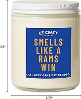 Vista 67 de CE Craft - Vela de Victoria de los Raiders - Regalo Temático de Fútbol (Cactus Bloom)